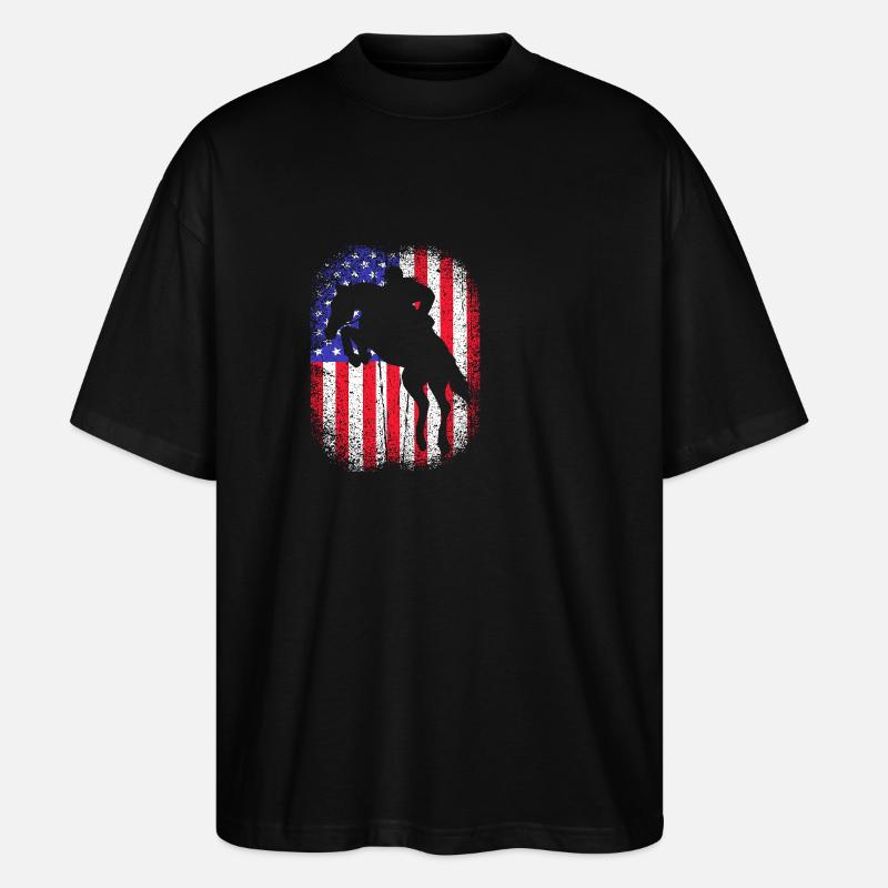 Saut d’obstacles Saut d’obstacles - T-shirt bio Blaster 2.0 coupe oversize Stanley/Stella Unisexe - noir