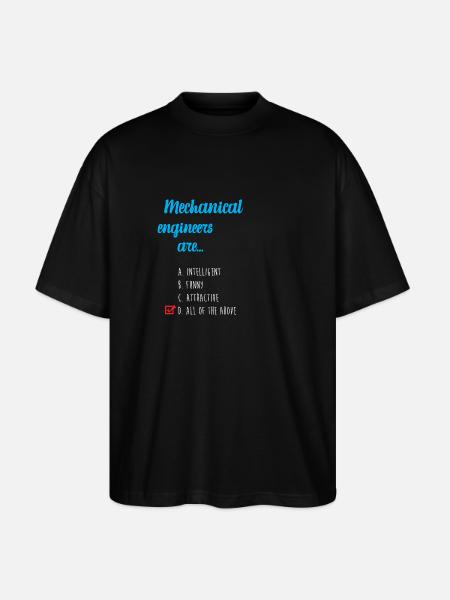 Mechanical Engineer - Stanley/Stella Oversized Unisex Organic T-shirt Blaster 2.0 - black