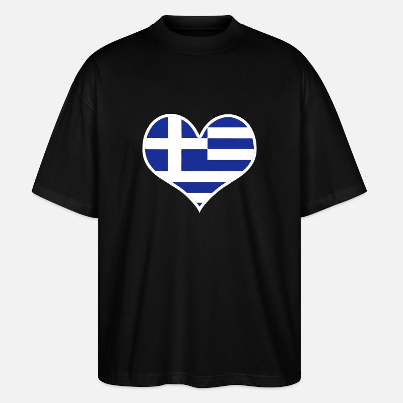griechenland greece hellas - Stanley/Stella Oversized Unisex Bio T-Shirt Blaster 2.0 - Schwarz