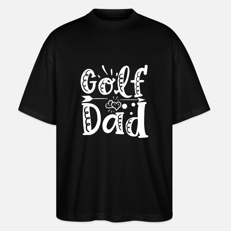 Golf Dad - Stanley/Stella Oversized Unisex Bio T-Shirt Blaster 2.0 - Schwarz