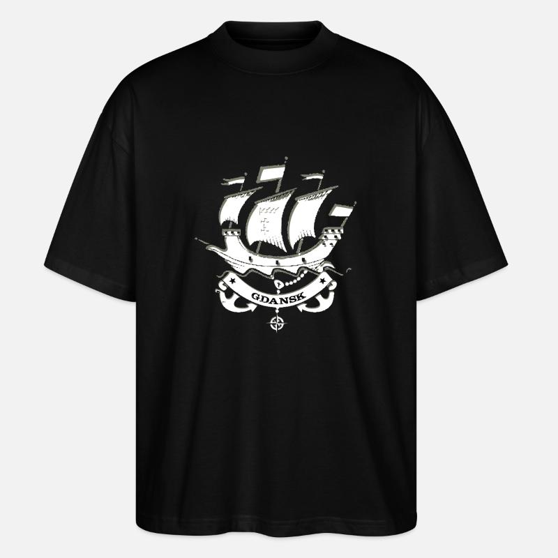 Danzig Polen - Stanley/Stella Oversized Unisex Bio T-Shirt Blaster 2.0 - Schwarz
