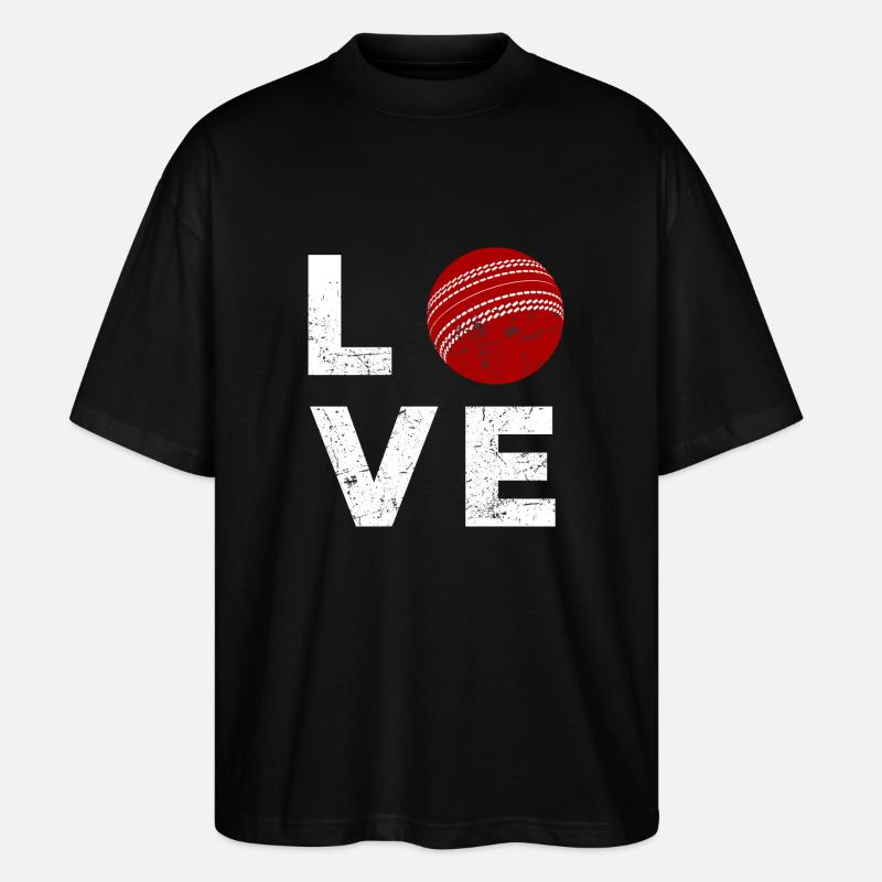 Cricket-Liebe - Stanley/Stella Oversized Unisex Bio T-Shirt Blaster 2.0 - Schwarz