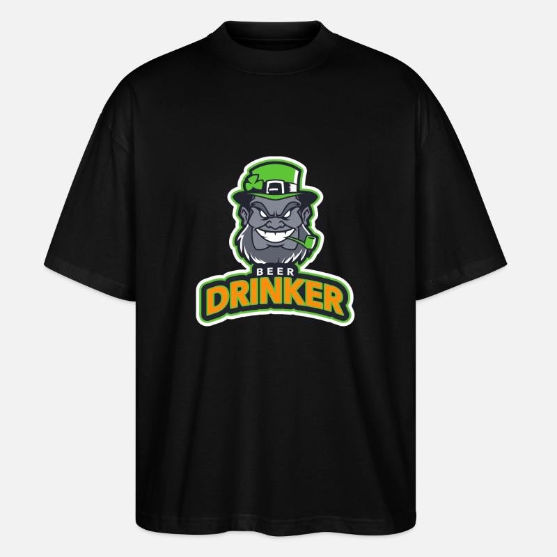 Beer Drinker - T-shirt bio Blaster 2.0 coupe oversize Stanley/Stella Unisexe - noir