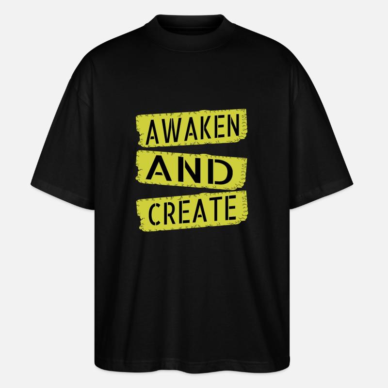 gift idea enlightenment quotes - Stanley/Stella Oversized Unisex Bio T-Shirt Blaster 2.0 - Schwarz