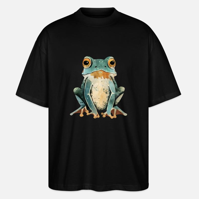 Frosch - Stanley/Stella Oversized Unisex Bio T-Shirt Blaster 2.0 - Schwarz