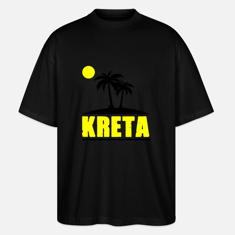 kreta - Stanley/Stella Oversized Unisex Bio T-Shirt Blaster 2.0 - Schwarz