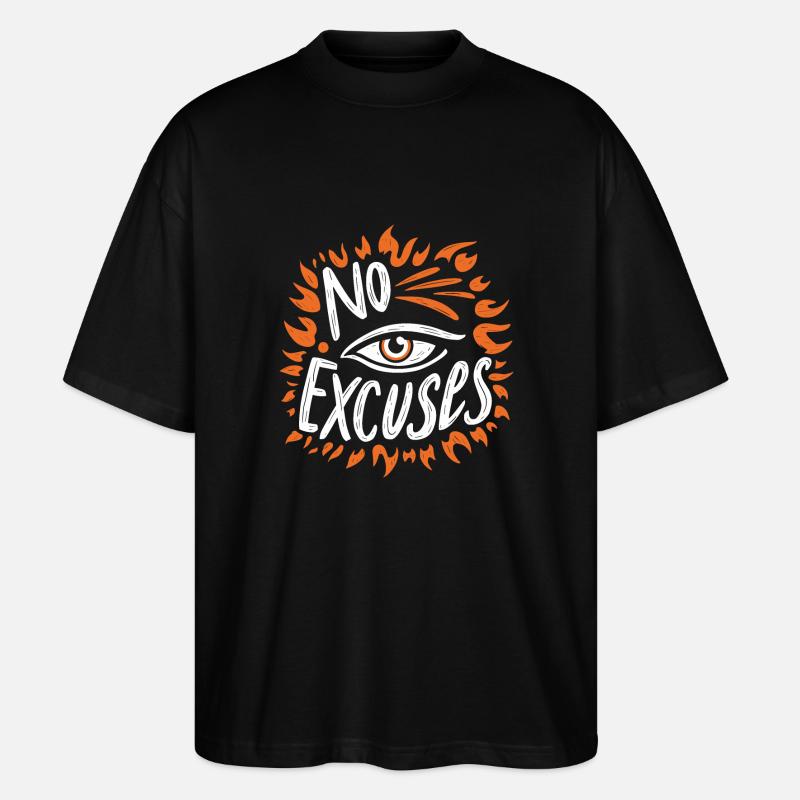 Pas d'excuses - T-shirt bio Blaster 2.0 coupe oversize Stanley/Stella Unisexe - noir