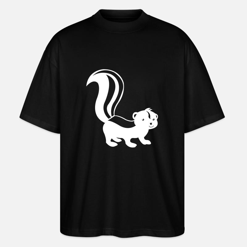 stinktier comic - Stanley/Stella Oversized Unisex Bio T-Shirt Blaster 2.0 - Schwarz