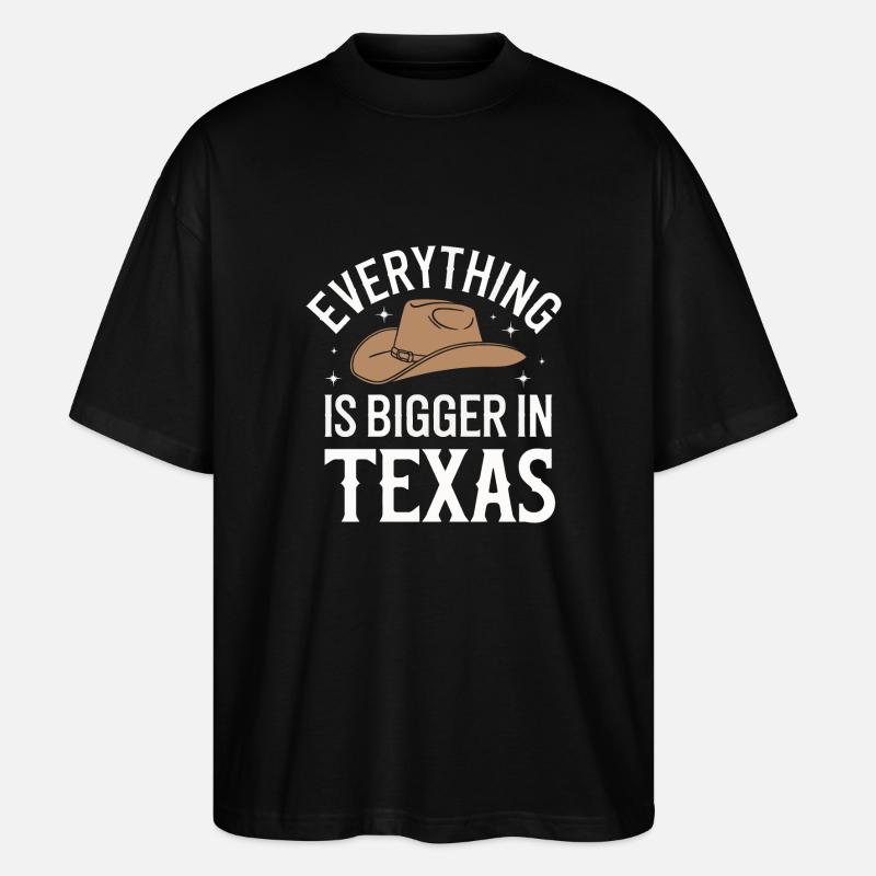 État du Texas Texans Texas - T-shirt bio Blaster 2.0 coupe oversize Stanley/Stella Unisexe - noir