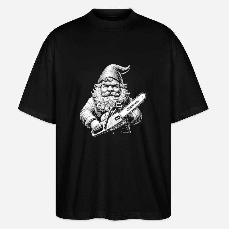 Holzfäller - Stanley/Stella Oversized Unisex Bio T-Shirt Blaster 2.0 - Schwarz