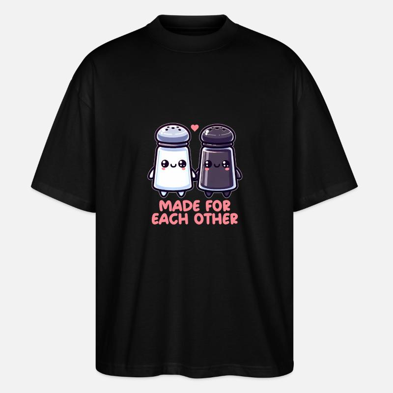 Sel et poivre - T-shirt bio Blaster 2.0 coupe oversize Stanley/Stella Unisexe - noir