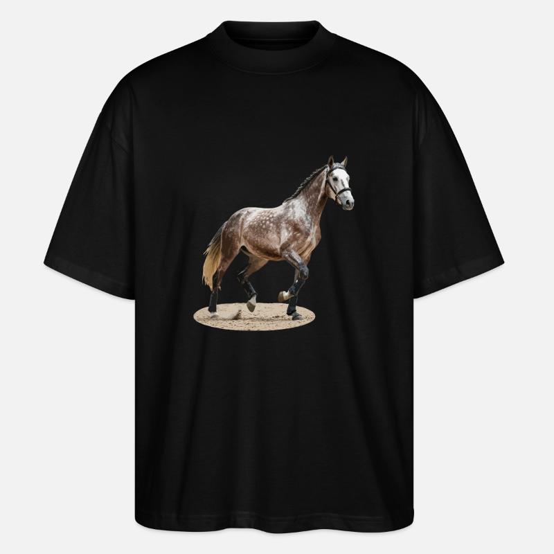 Selle Français 2 - Stanley/Stella Oversized Unisex Bio T-Shirt Blaster 2.0 - Schwarz