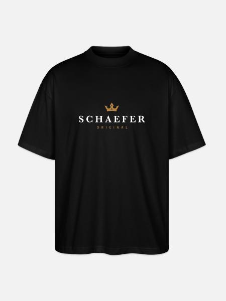 Schaefer Original Family Logo - Stanley/Stella Oversized Unisex Organic T-shirt Blaster 2.0 - black