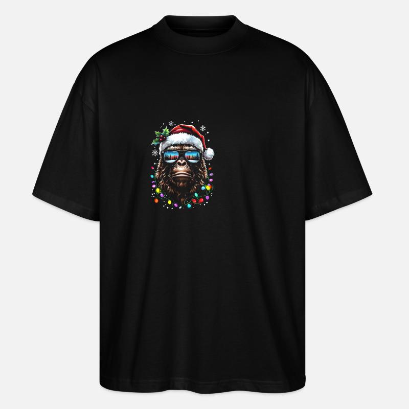Père Noël Sasquatch - T-shirt bio Blaster 2.0 coupe oversize Stanley/Stella Unisexe - noir