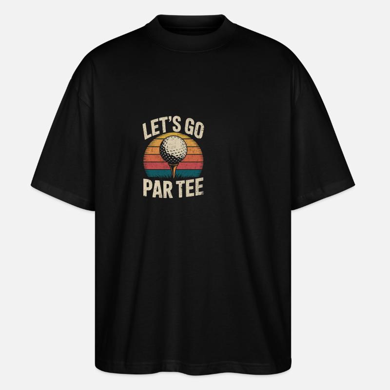 Par tee drôle golf design - T-shirt bio Blaster 2.0 coupe oversize Stanley/Stella Unisexe - noir