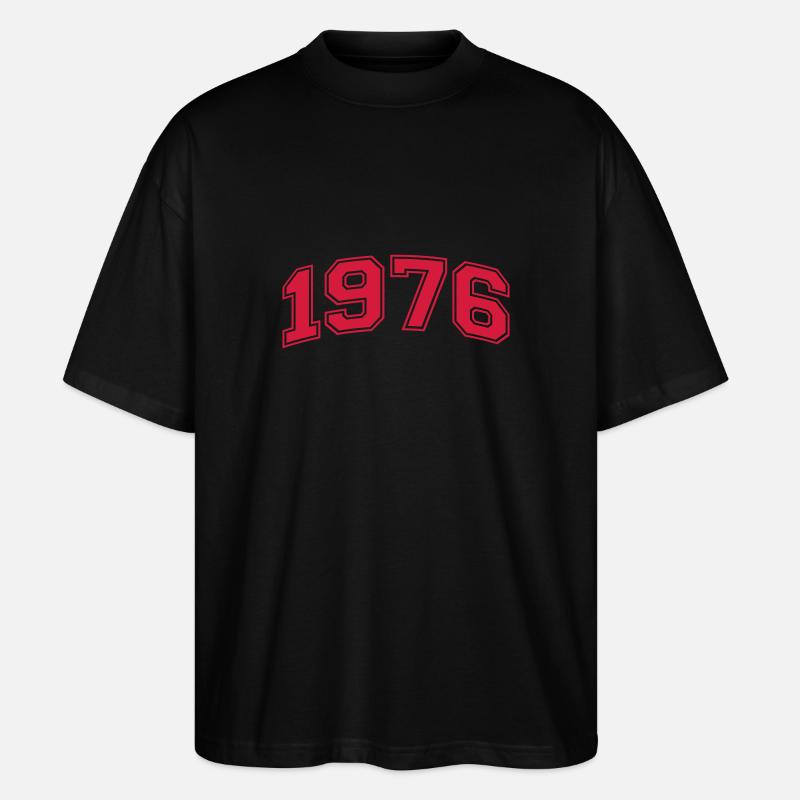 1976 - Stanley/Stella Oversized Unisex Bio T-Shirt Blaster 2.0 - Schwarz