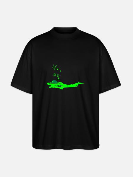 Slime goo / Schleim (2c) - Stanley/Stella Oversized Unisex Organic T-shirt Blaster 2.0 - black