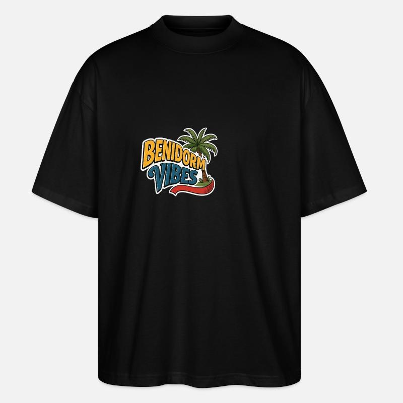 Benidorm Vibes - Stanley/Stella Oversized Unisex Organic T-shirt Blaster 2.0 - black