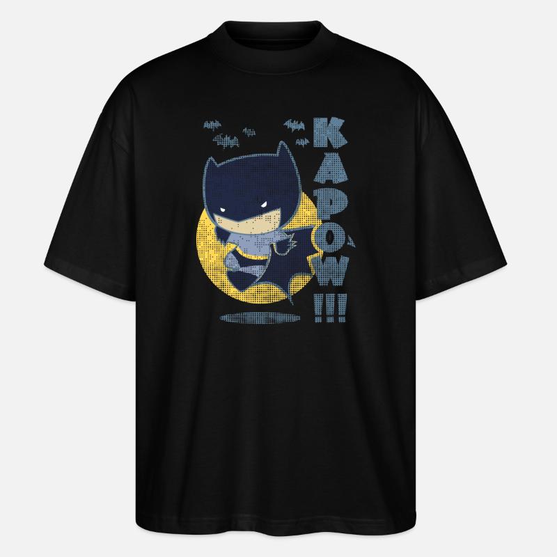 Petit Batman Chibi - T-shirt bio Blaster 2.0 coupe oversize Stanley/Stella Unisexe - noir