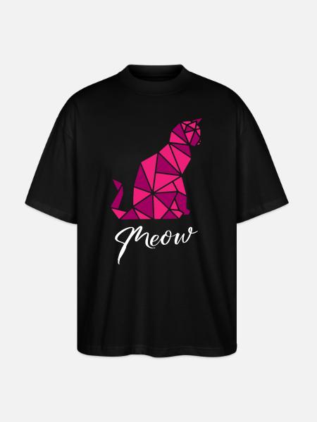 Cats Geometric - Stanley/Stella Oversized Unisex Organic T-shirt Blaster 2.0 - black