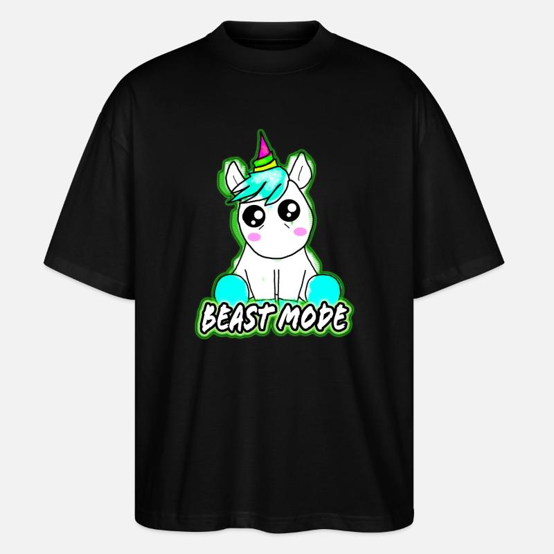 Beast mode - Stanley/Stella Oversized Unisex Bio T-Shirt Blaster 2.0 - Schwarz