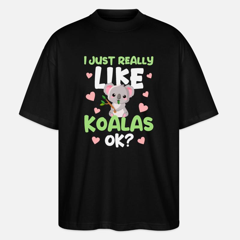 Koala Koala Ours - T-shirt bio Blaster 2.0 coupe oversize Stanley/Stella Unisexe - noir