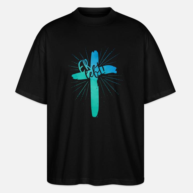 Er lebt - Stanley/Stella Oversized Unisex Bio T-Shirt Blaster 2.0 - Schwarz