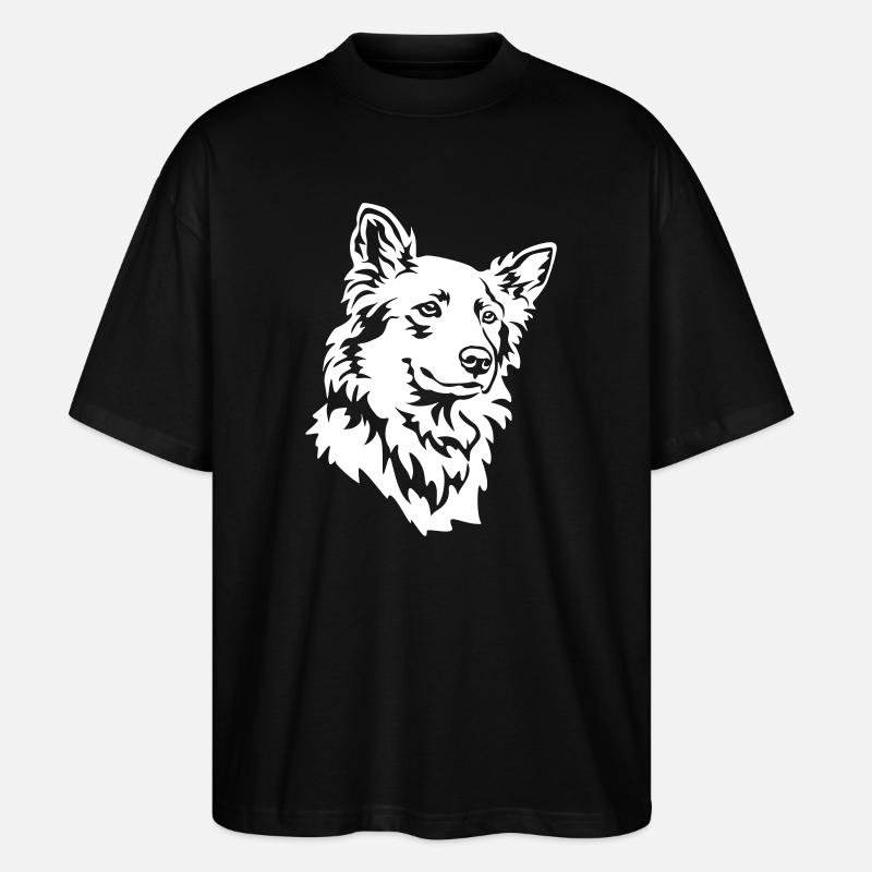 Harzer Fuchs Kopf "Black Edition" - Stanley/Stella Oversized Unisex Bio T-Shirt Blaster 2.0 - Schwarz