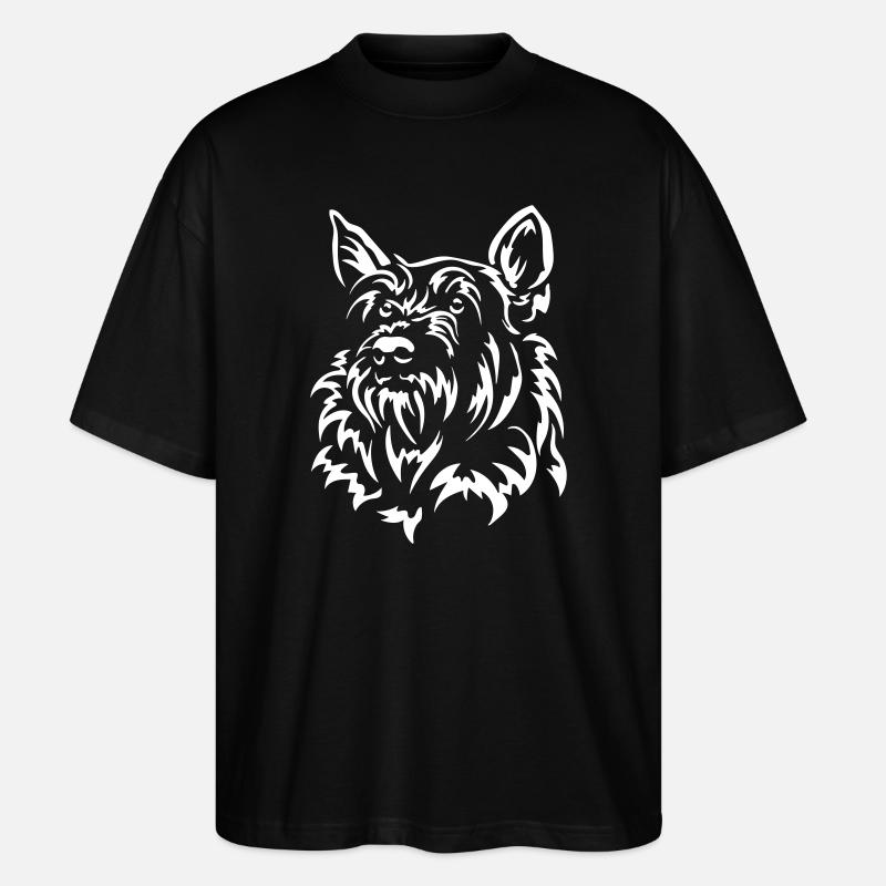 Picard Kopf "Black Edition" - Stanley/Stella Oversized Unisex Bio T-Shirt Blaster 2.0 - Schwarz