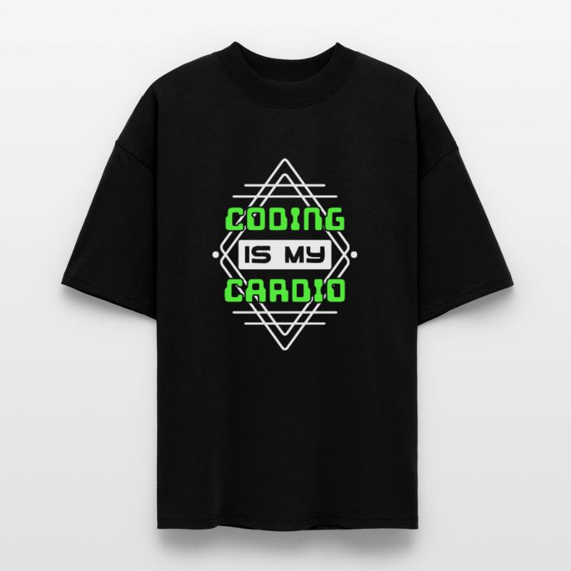 Developer Statement Code Scripting Web Developer Stanley/Stella Oversized Unisex Organic T-shirt Blaster 2.0