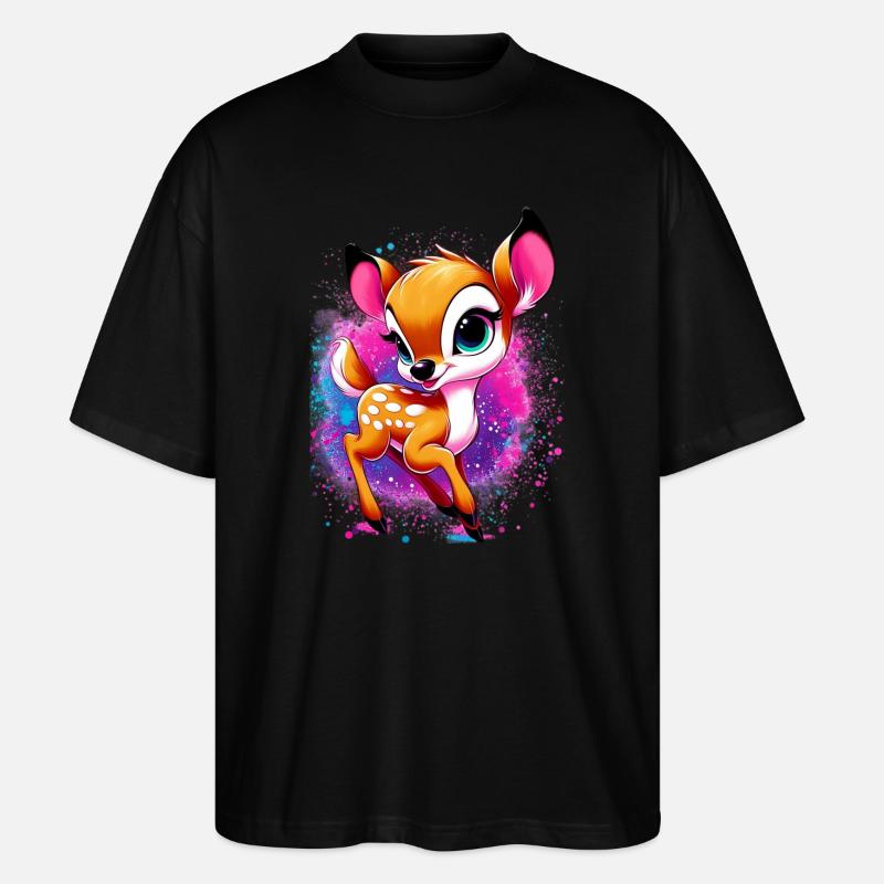 Rehbraun - Stanley/Stella Oversized Unisex Bio T-Shirt Blaster 2.0 - Schwarz