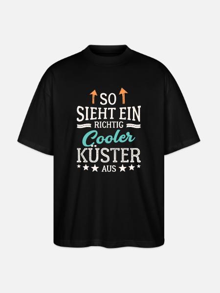 So sieht ein richtig cooler Küster aus - Stanley/Stella Oversized Unisex Bio T-Shirt Blaster 2.0 - Schwarz