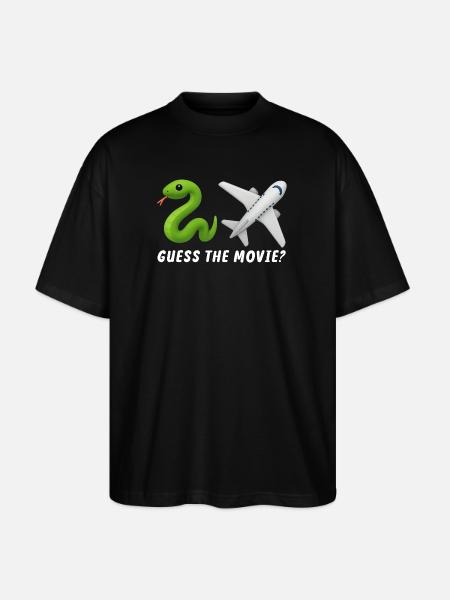 Guess the Movie Funny Humorous - Stanley/Stella Oversized Unisex Organic T-shirt Blaster 2.0 - black