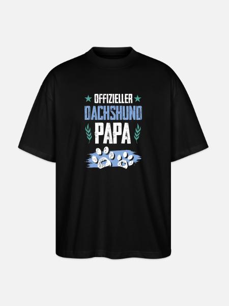 teckel teckel chiens papa - T-shirt bio Blaster 2.0 coupe oversize Stanley/Stella Unisexe - noir