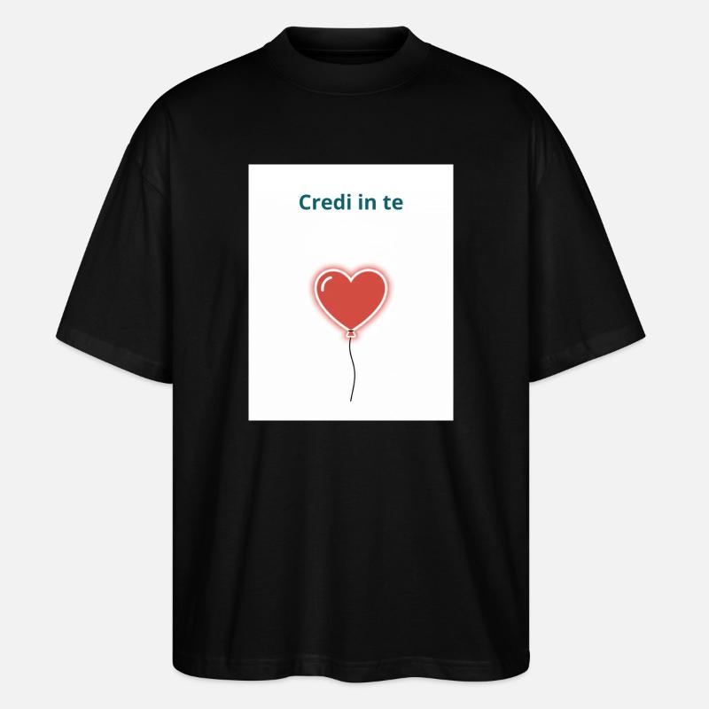 Croyez en vous - T-shirt bio Blaster 2.0 coupe oversize Stanley/Stella Unisexe - noir