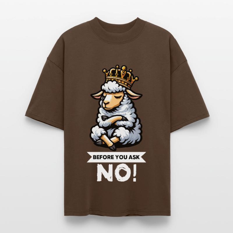Before You Ask Sheep Sheep Shepherd Sheep Holder Stanley/Stella Oversized Unisex Organic T-shirt Blaster 2.0