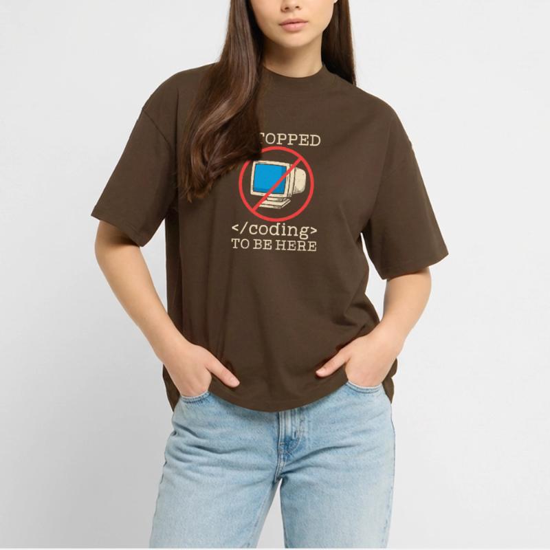 Coding funny saying programmer Stanley/Stella Oversized Unisex Organic T-shirt Blaster 2.0