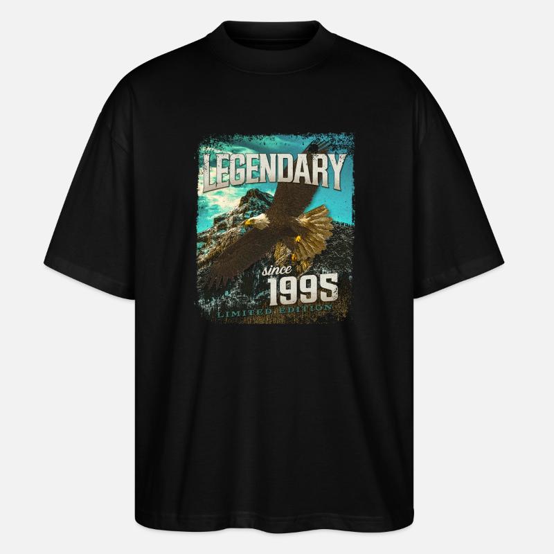 Legendär seit 1995 - Stanley/Stella Oversized Unisex Bio T-Shirt Blaster 2.0 - Schwarz