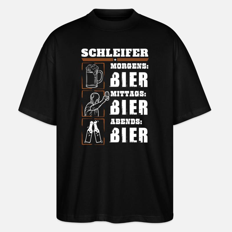 Mon quotidien de grinder - T-shirt bio Blaster 2.0 coupe oversize Stanley/Stella Unisexe - noir