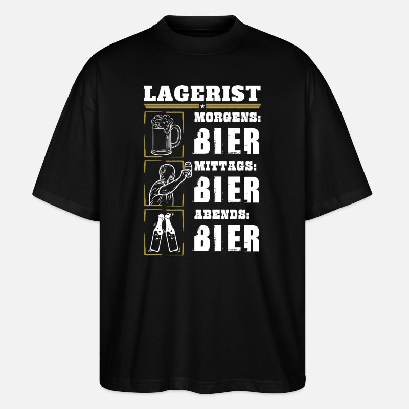 Mon quotidien de magasinier - T-shirt bio Blaster 2.0 coupe oversize Stanley/Stella Unisexe - noir
