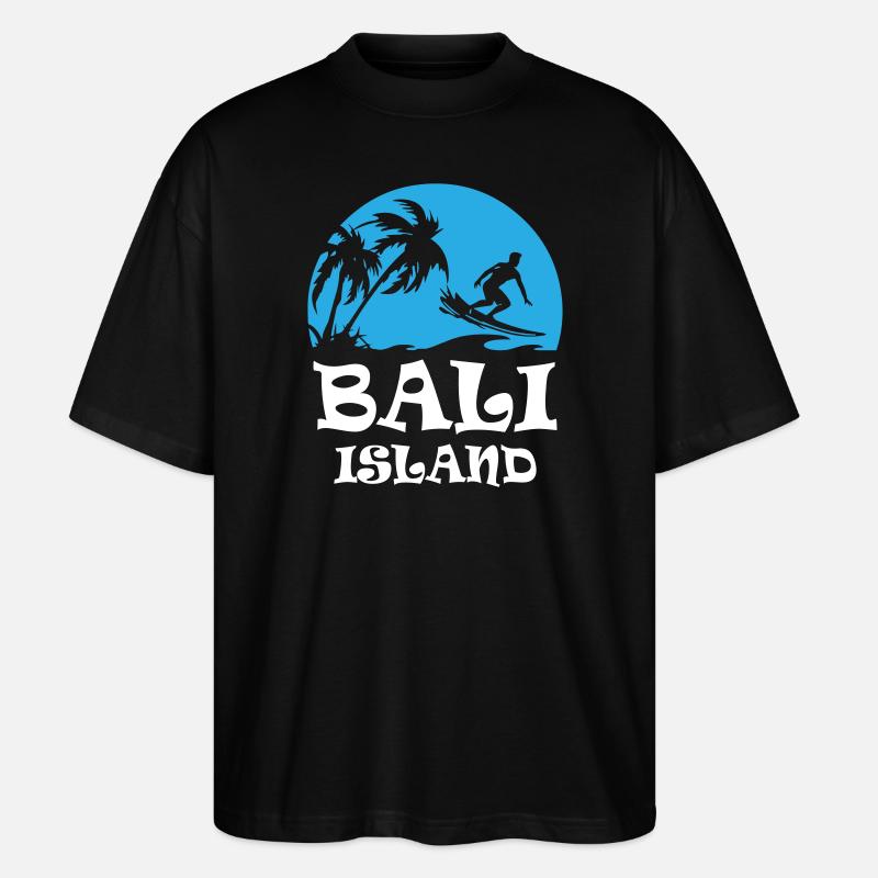 Bali Island - Stanley/Stella Oversized Unisex Bio T-Shirt Blaster 2.0 - Schwarz