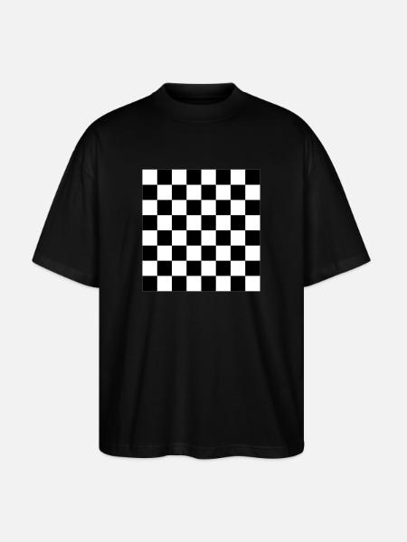Chess Board - Vector Design - Stanley/Stella Oversized Unisex Organic T-shirt Blaster 2.0 - black