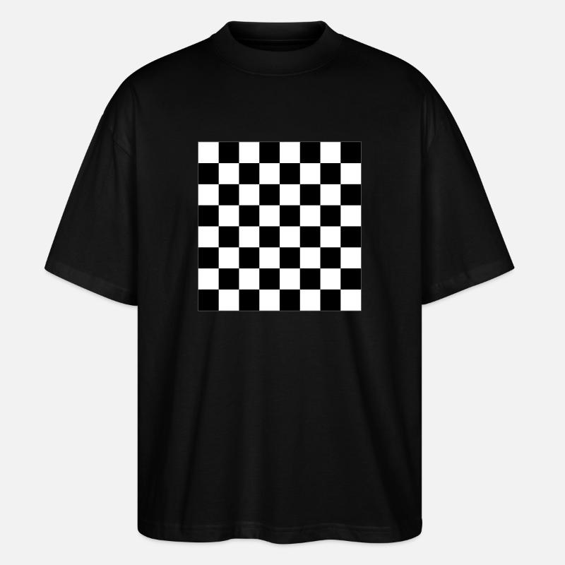 Schach Brett - Vector Design - Stanley/Stella Oversized Unisex Bio T-Shirt Blaster 2.0 - Schwarz