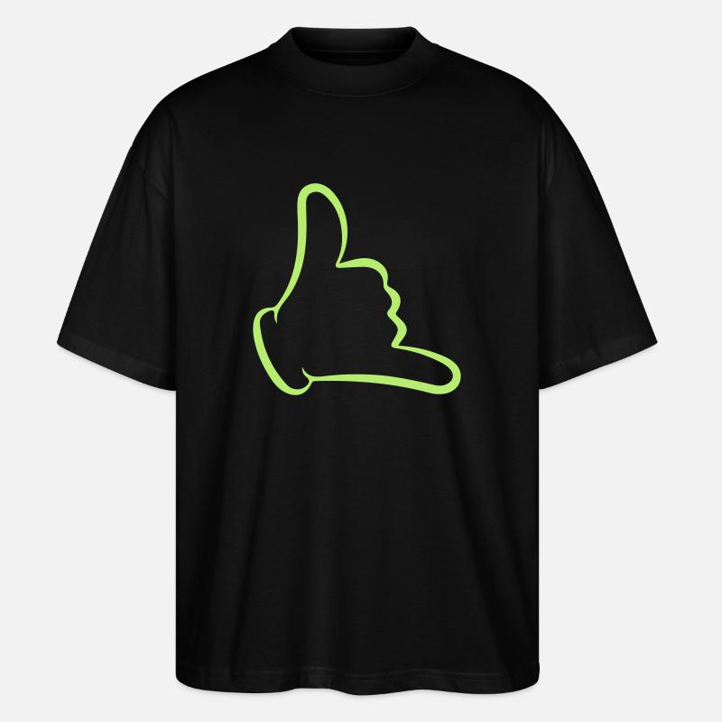 Shaka :) - Stanley/Stella Oversized Unisex Bio T-Shirt Blaster 2.0 - Schwarz