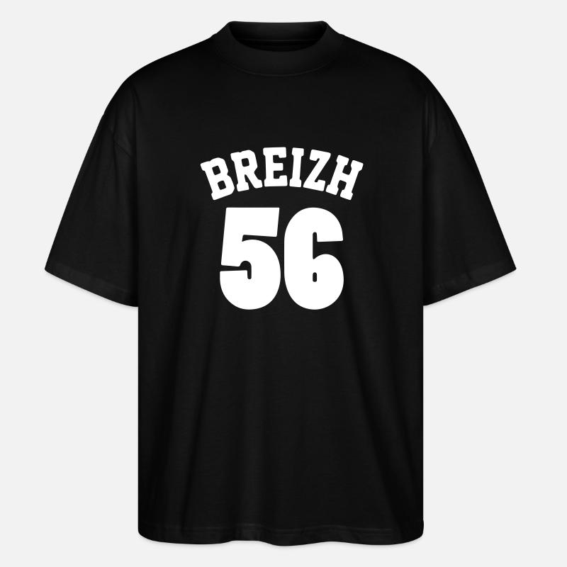 Breizh 56 - Stanley/Stella Oversized Unisex Bio T-Shirt Blaster 2.0 - Schwarz