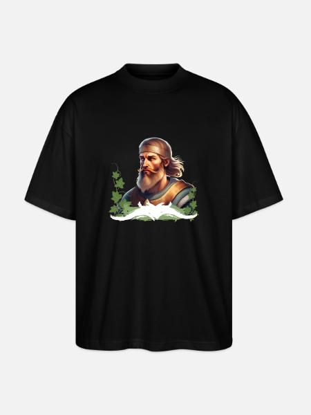 Warrior - Medieval Germanic - Stanley/Stella Oversized Unisex Organic T-shirt Blaster 2.0 - black