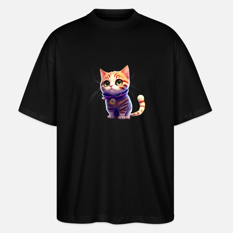 Chat - T-shirt bio Blaster 2.0 coupe oversize Stanley/Stella Unisexe - noir
