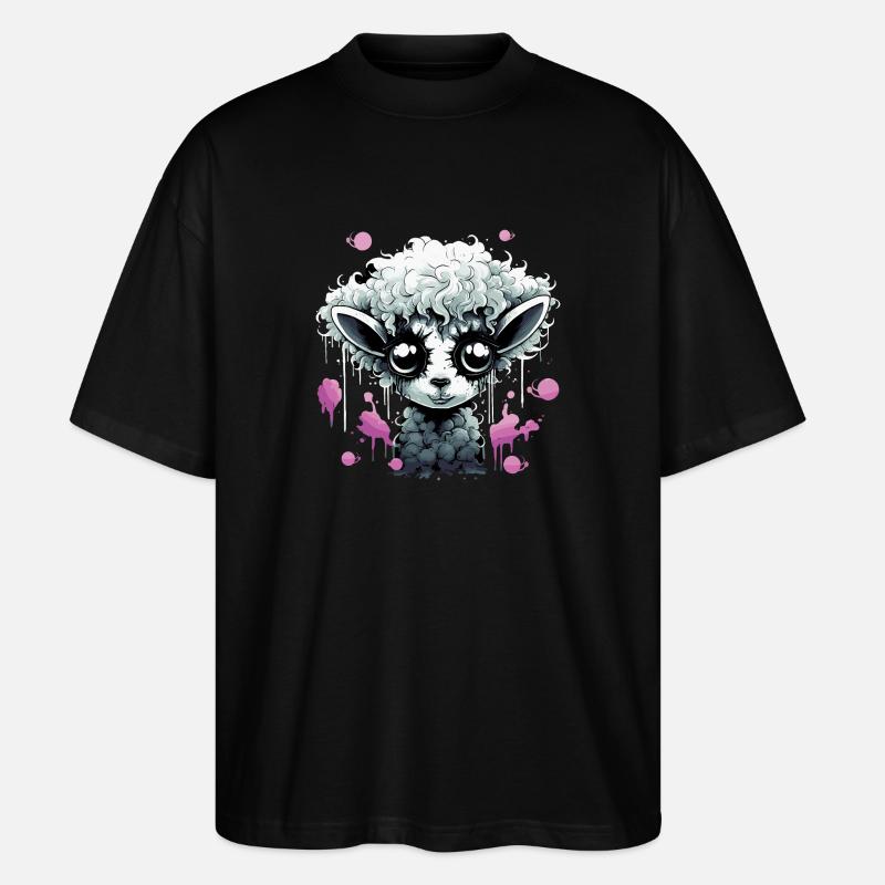 Drôle de mouton gothique - T-shirt bio Blaster 2.0 coupe oversize Stanley/Stella Unisexe - noir