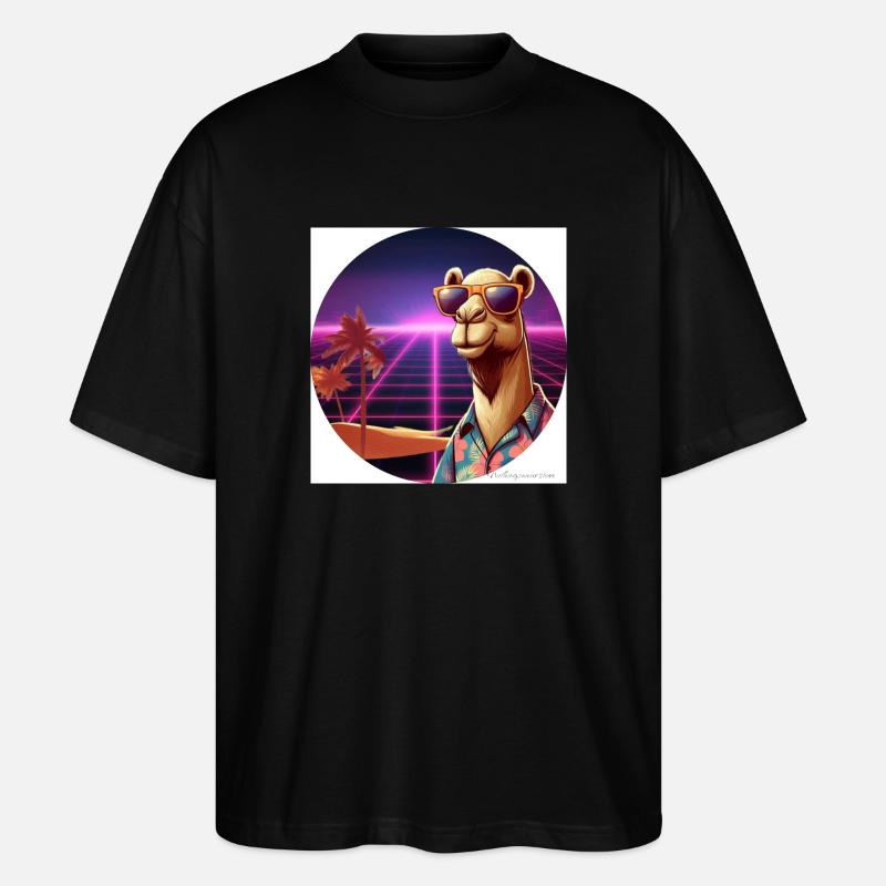 Cooles Kamel - Stanley/Stella Oversized Unisex Bio T-Shirt Blaster 2.0 - Schwarz
