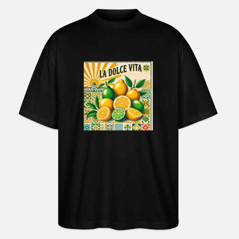 La Dolce Vita - Stanley/Stella Oversized Unisex Bio T-Shirt Blaster 2.0 - Schwarz